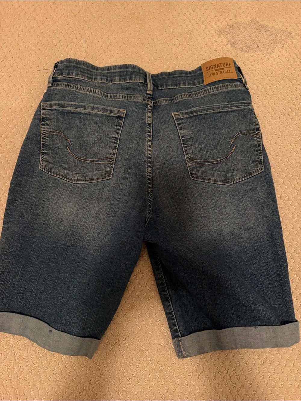 Levi's Dark Blue Denim Bermuda Shorts